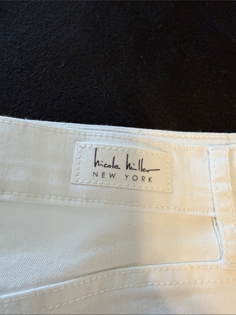 Nicole Miller White Denim Jeans - Picture 2 of 10